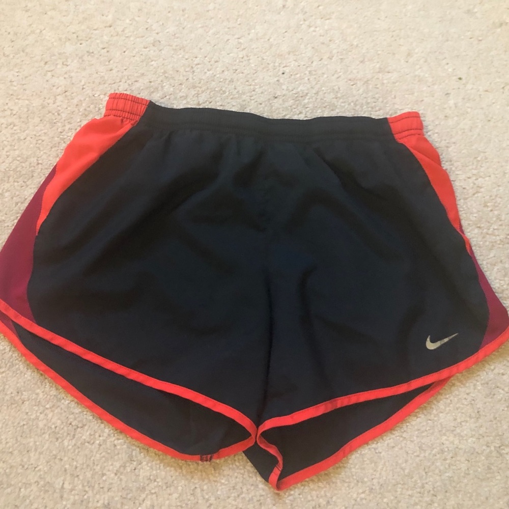 Nike Red & Black Running Shorts